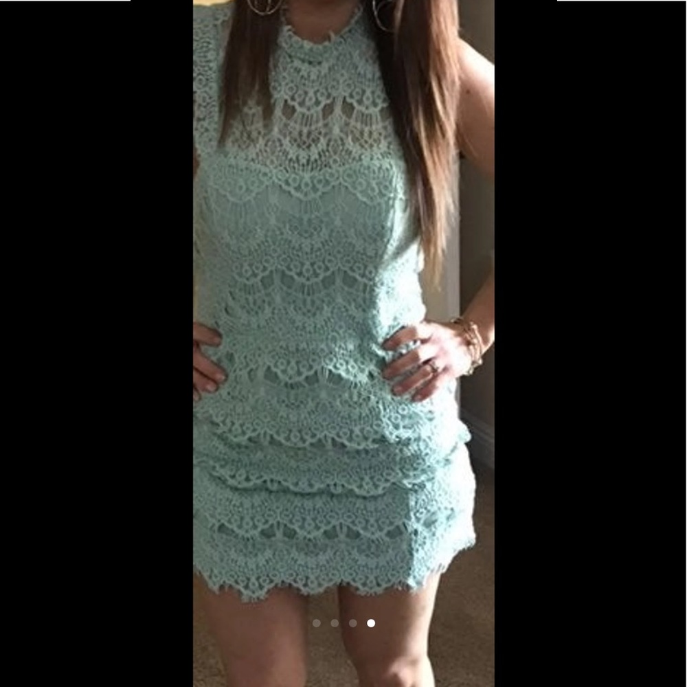 Free People Lace backless dress